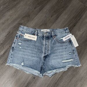 aritzia denim forum ex boyfriend shorts